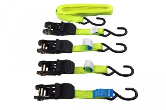 Spanband / sjorband met ratel 25 mm x 5 meter 4-delig